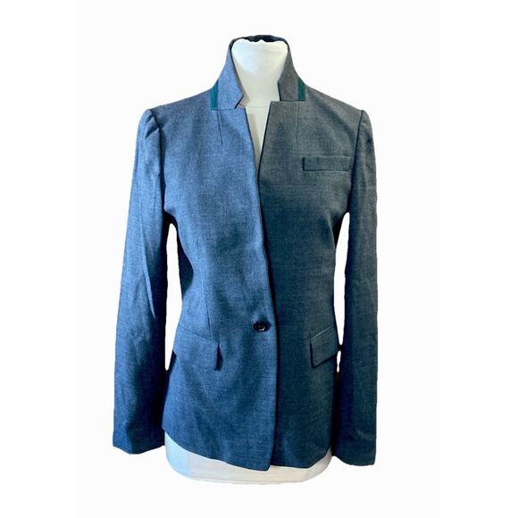J. Crew Jackets & Blazers - J.Crew Regent Wool Blazer Women’s Sz 6 Gray B0323 Work Career Business Preppy